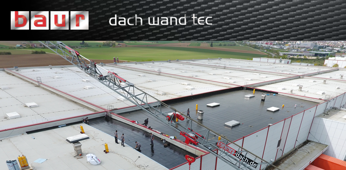 Baur GmbH & Co. KG ist Ihr Fachmann für Flachdächer ab 500 m² und für Industriefassaden.